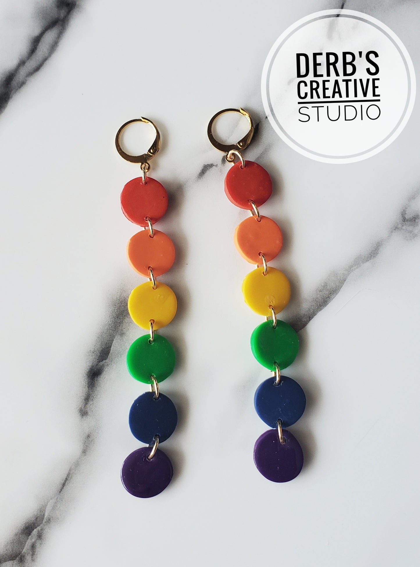 Rainbow Dangle Earring