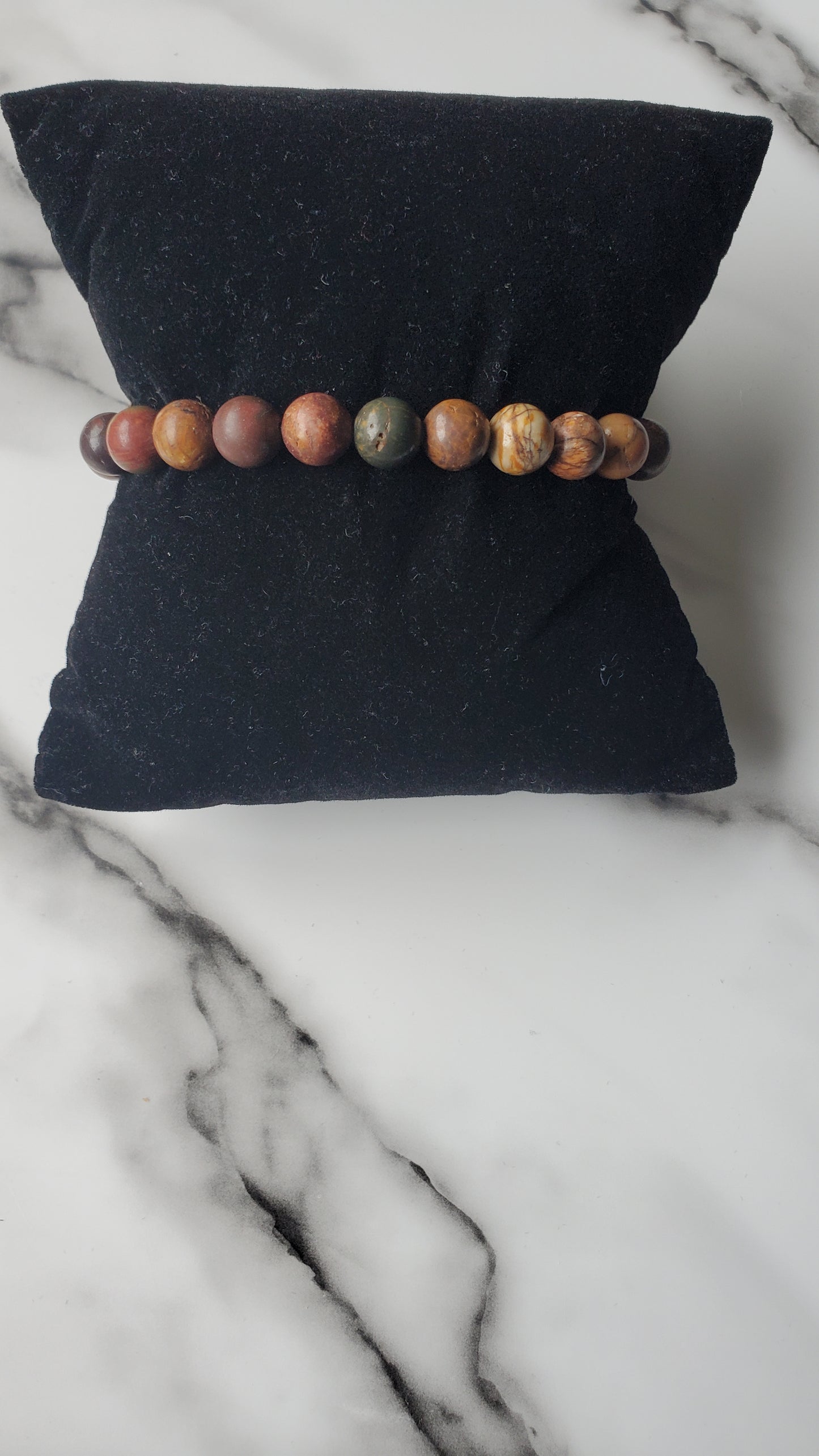 Brown Adjustable Unisex Bracelet - Handmade