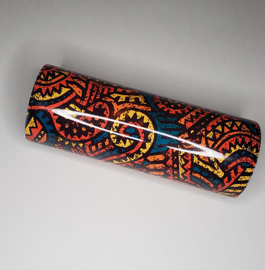 African Print Tumbler - Multicolor