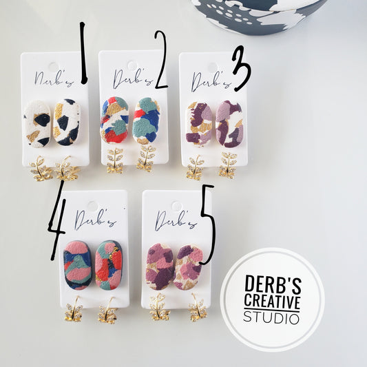 Multi-Colored Polymer Clay Stud Pack